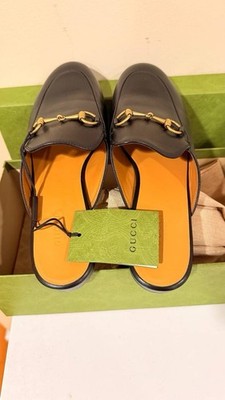 Gucci Princetown Loafer Mule for Women, Size 38 1/2 - Black