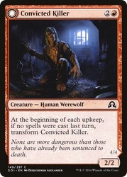 Convicted Killer // Branded Howler - Foil - Shadows over Innistrad