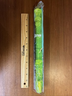 Yamaha Soprano/Descant Recorder Baroque - Translucent Green w/ Manual 