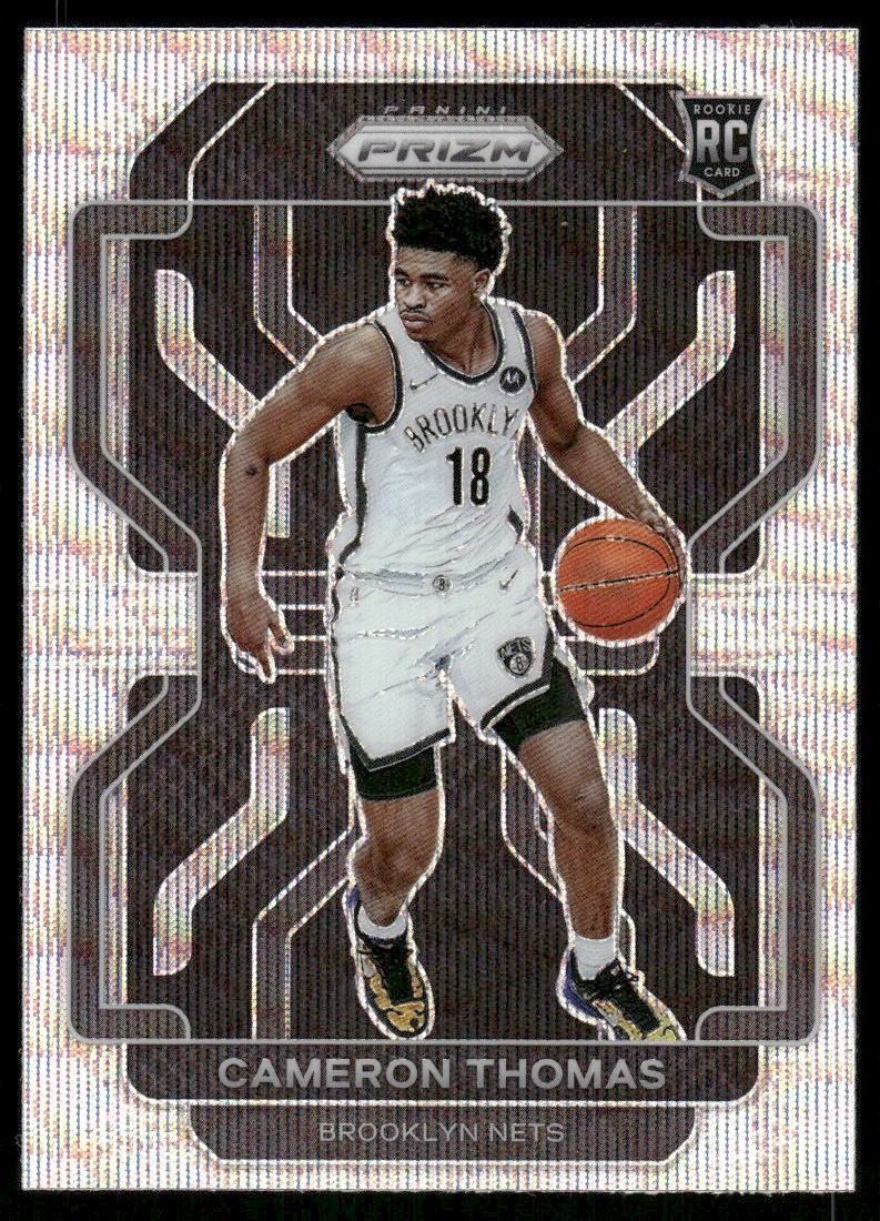 2021-22 Panini Prizm #297 Cameron Thomas Silver Wave