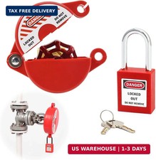 Outdoor Faucet Locks with Safety Padlock - Water Spigot Lock, Hose Bib Lock f...