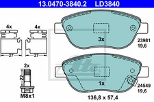 New Brake Pad Set, disc brake for FIAT OPEL VAUXHALL:500L,CORSA D,CORSA Mk III