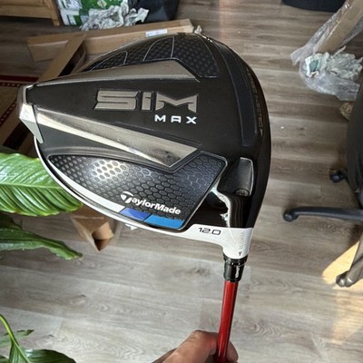 TaylorMade SIM Max Driver 12.0 RH Stiff Graphite Black/Gray/Red 1-Wood