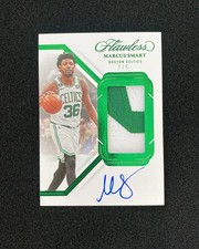 2022-23 Panini Flawless Vertical Emerald Marcus Smart Patch Auto 2/5 EB14