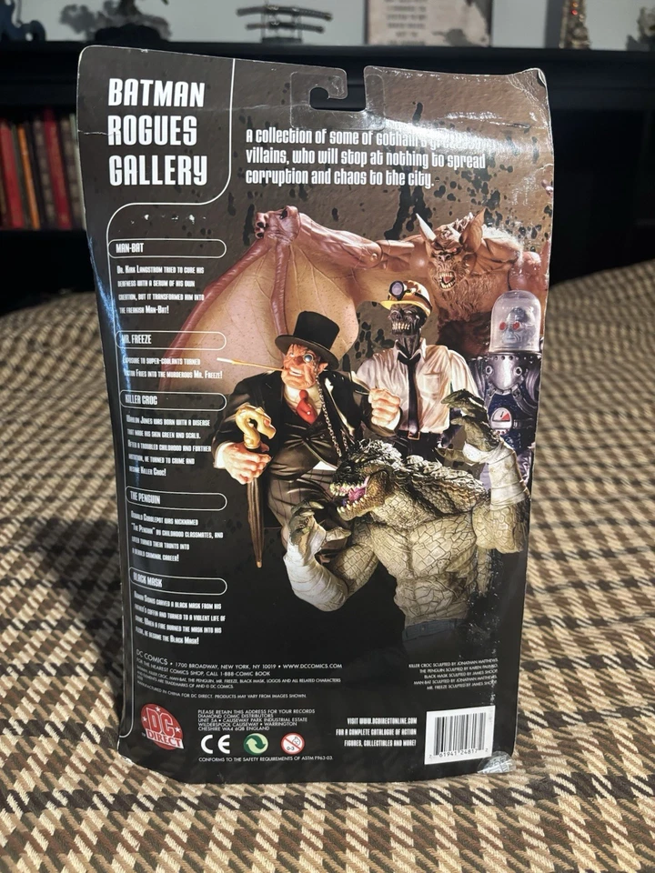 Figura de acción DC Direct Secret Files Batman Rogues Gallery serie 1 Man-Bat nueva en caja Foto 3 de 4