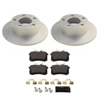 Bremsen Set Hinten FüR VW Passat 3B 3BG Beschichtete Bremsscheiben + BeläGe