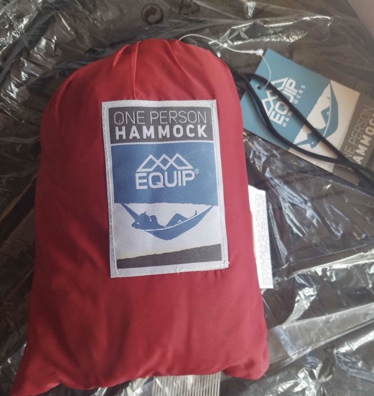 Equip One Person Travel Hammock Red In Color