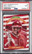 2020 PANINI DONRUSS OPTIC FREEDOM CHOICE #9 MIKE TROUT 40/45 PSA 9
