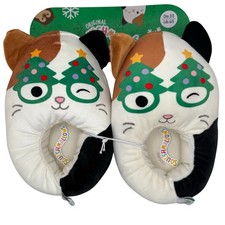 Squishmallows Christmas Calico Cat Slippers Chs 2/3 Lds 4/5 Jazwares NWT
