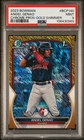 2023 Bowman Chrome Angel Genao 1st Gold Shimmer /50 PSA 9 BCP-140