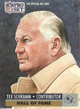 Tex Schramm #30 1991 Pro Set card