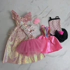 Vintage Barbie Doll Clothes Lot Of Assorted Pink Dresses