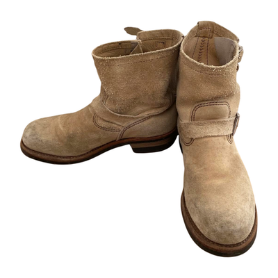 Red Wing 2965 Short Engineer Boots US 9 D Suede Roughout Steel Toe