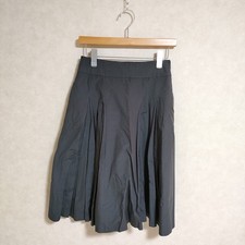 MARGARET HOWELL 578-6232007 Silk Cotton Size 1 skirt Charcoal gray 3-0329M  