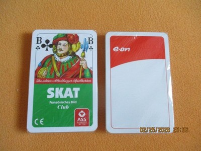 2 x E ON  Kartenspiele  französisches Bild Club   Reklame  ASS Altenburger NEU