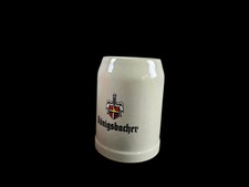 Vintage Bierkrug Seidel - K&ouml;nigsbacher Bier - 0,25 L - Steinzeug