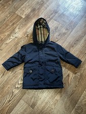 Kids Burberry Nova Jacket Size 12 M, Plaid Excellent Condition