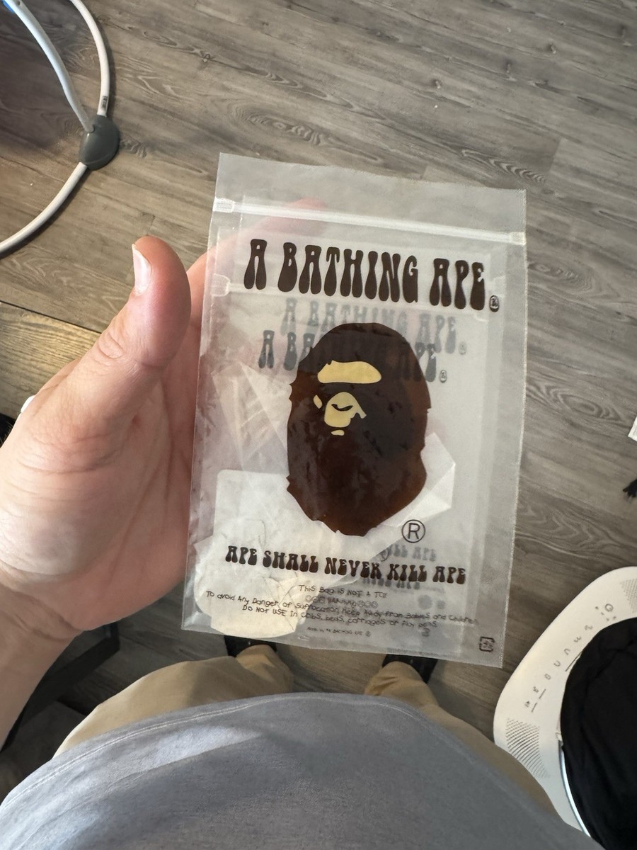 Authentic-A Bathing Ape BAPE Resealable Plastic Bag for Small