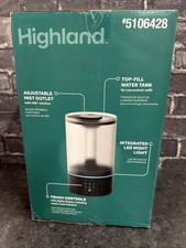Humidifier Highland 1.2 Gallon Cool Mist And Warm Mist Humidifier Black NEW