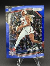 2025 Panini Prizm WNBA - Kiki Iriafen #72 Blue Velocity Prizm (RC)