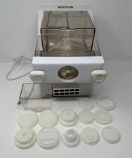 TAKKA Pasta Noodle Maker Machine Food Preparer X2000 WHITE w/ 12 Disc And Cup
