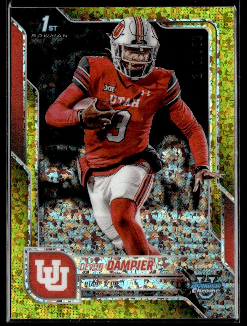 2025 Bowman U Chrome Yellow Mini Diamond 1st Devon Dampier /350 #3