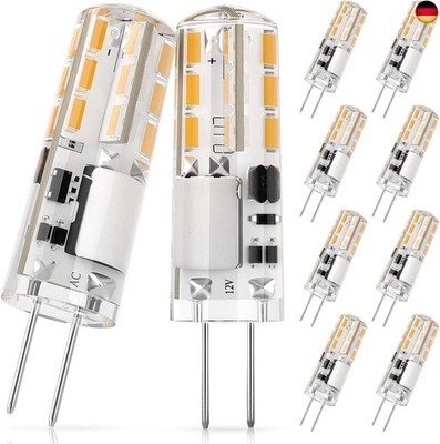 DiCUNO G4 LED Warmweiß Birnen, 12V 1,2W ersetzt 10W Halogenlampe, 3000K, 120lm 