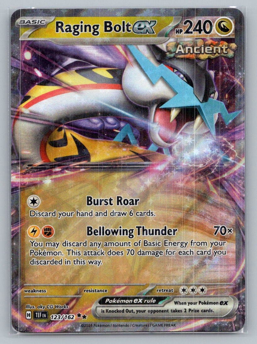 Raging Bolt ex - 123/162 SV05: Temporal Forces Holo Double Rare NM