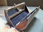 Vintage Lipstick Case Silver box smoking jewelry compact deco stash airstream — photo 2