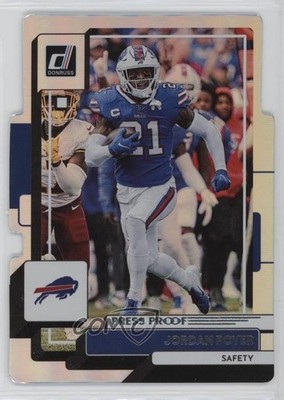 2022 Panini Donruss Press Proof Silver Die-Cut 71/75 Jordan Poyer #119 0v82