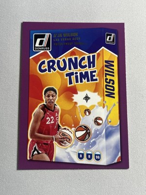 2025 Panini WNBA Donruss A'JA WILSON Crunch Time #12 Purple Press Proof