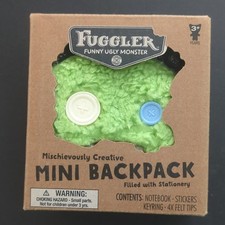 Fuggler Mini Backpack Green Zip Adjustable Strap Mischievously Creative