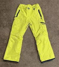 Boulder Gear  Bright Yellow/Green- Youth Bolt Cargo Snow / SKI PANTS sz Large
