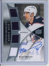 2023-24 Upper Deck Premier Rookie Jersey /99 Billy Sweezey #PRA-BS Auto RC