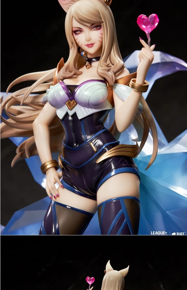 New 1/7 APEX LoL League of Legends K/DA AHRI Statue Figure Fox Official Version - Bild 3 von 4