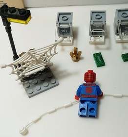 Lego Spider-man MInifigure Web, Jewels, Money, Truck Heist Boxes Marvel  76015 