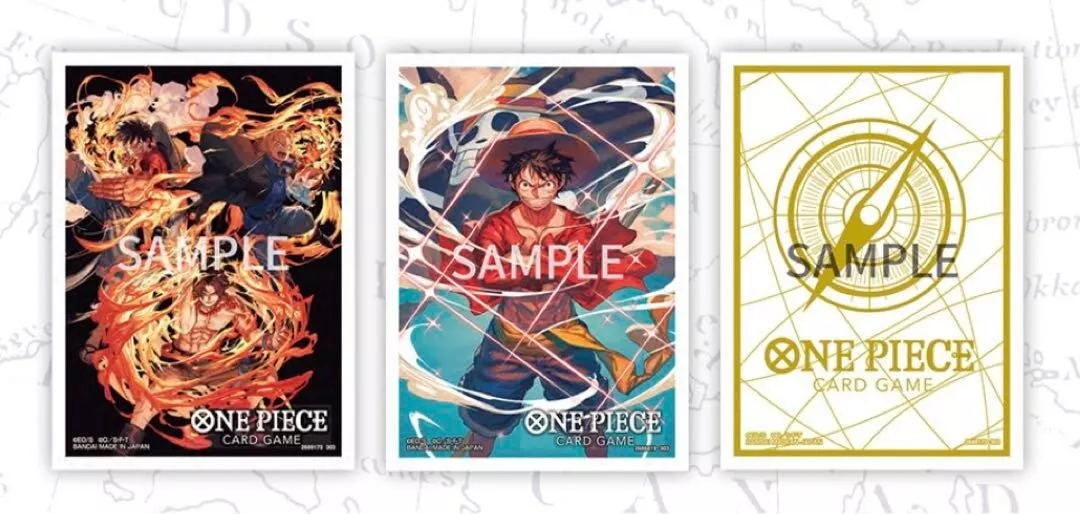 One Piece Official Limited Card Sleeve Standard Gold 70 Sleeves Japan NEW  DHL