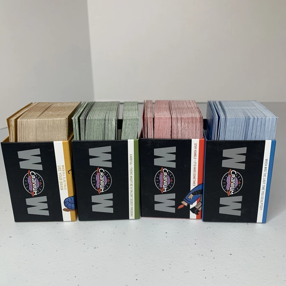 Cranium WOW! You're Good Board Game Replacement Pieces 4 Decks of Cards - Image 2 of 4