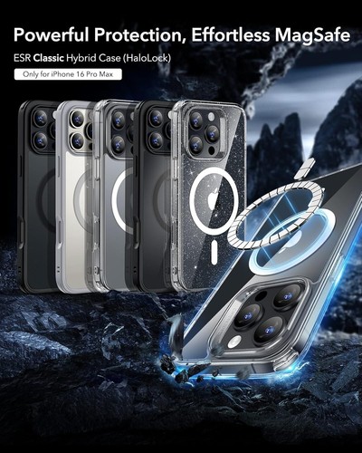 Coque ESR pour iPhone 16 Pro Max, Compatible avec MagSafe, Antichoc - Photo 8 sur 9