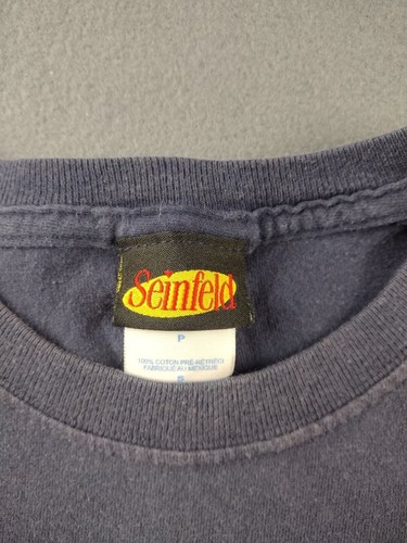 Vintage 90s Seinfeld Tshirt Size Small Blue Faded Licensed Ripple - Picture 4 of 9
