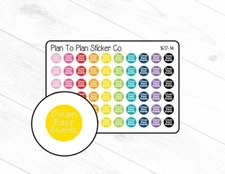1617-14~~Clean Baseboards Dots Planner Stickers.
