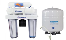 Oceanic 4 Stage Reverse Osmosis Water Filter System + Permeate Pump 100 GPD