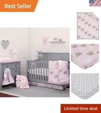 Dreamer - Pink/Grey Elephant 8 Piece Comforter Set