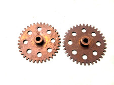 Gilbert Erector Set: Part CJ 36 Tooth Gear; 5/16" Hub; Brass Plated A