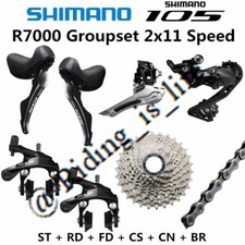 Shimano 105 R7000 2x11 Road Bike Groupset 28T/30T/32T/34T W/O B.B Crank ST-R7000