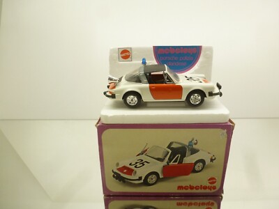 MEBETOYS 8597 PORSCHE 911 RIJKSPOLITIE - WHITE 1:25 rare - FAIR CONDITION IN BOX