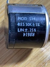 Spectrol Precison Potentiometer, MOD 534, 50K /- 5 Lin /- 0.25