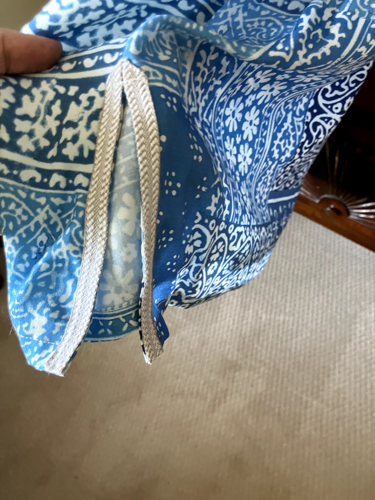 J McLaughlin womens blue patchwork tunic Size XL … - image 5