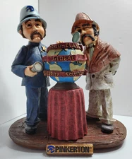 Vintage Pinkerton Statue 1997 - Globe "World Class Global Security Solution"