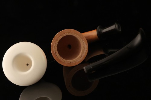 Calabash Meerschaum Pipe L - Mahogany Wood comes with custom pocket case 15376 - Picture 10 of 10